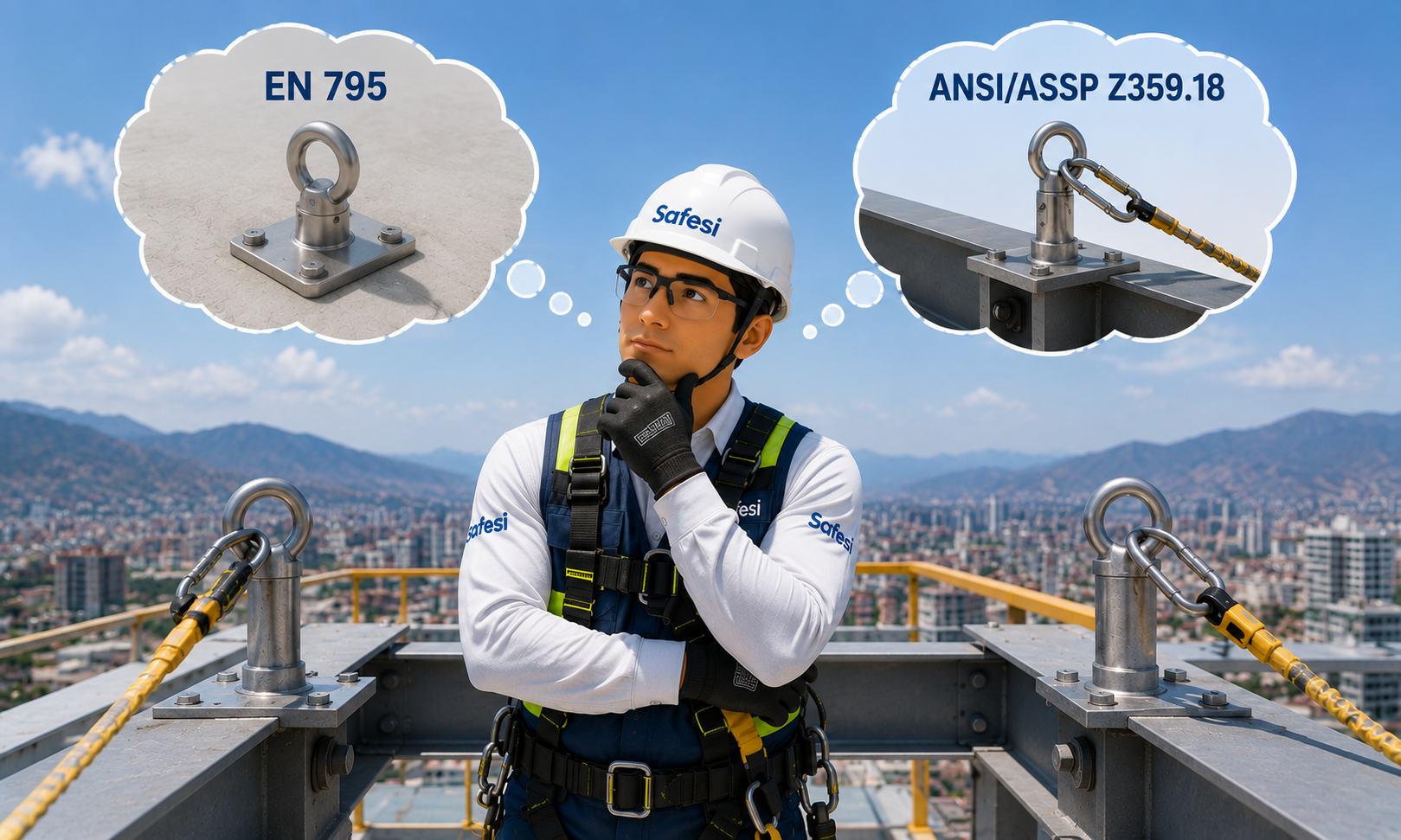 EN 795 vs ANSI Z359.18 para puntos de anclaje en Perú